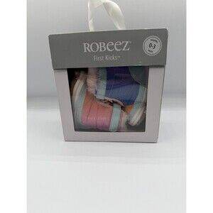 Robeez Soft Soles Premium Leather Shoes For 0-3 Months Pink Flower Detail